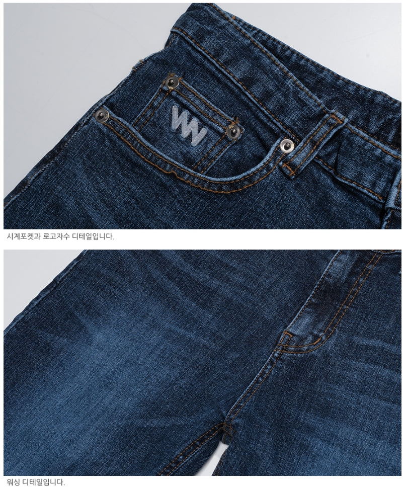 ダブルユーブイプロジェクト(WV PROJECT) RAINDROP DENIM PANTS BLUE CJLP7338