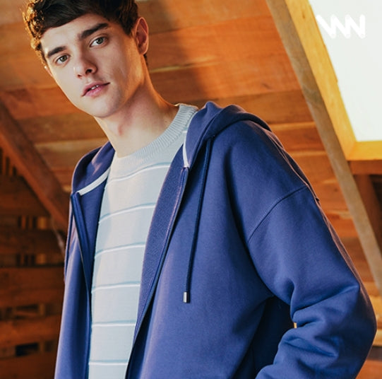 ダブルユーブイプロジェクト(WV PROJECT) VEINING ZIP-UP NAVY MJHD7307