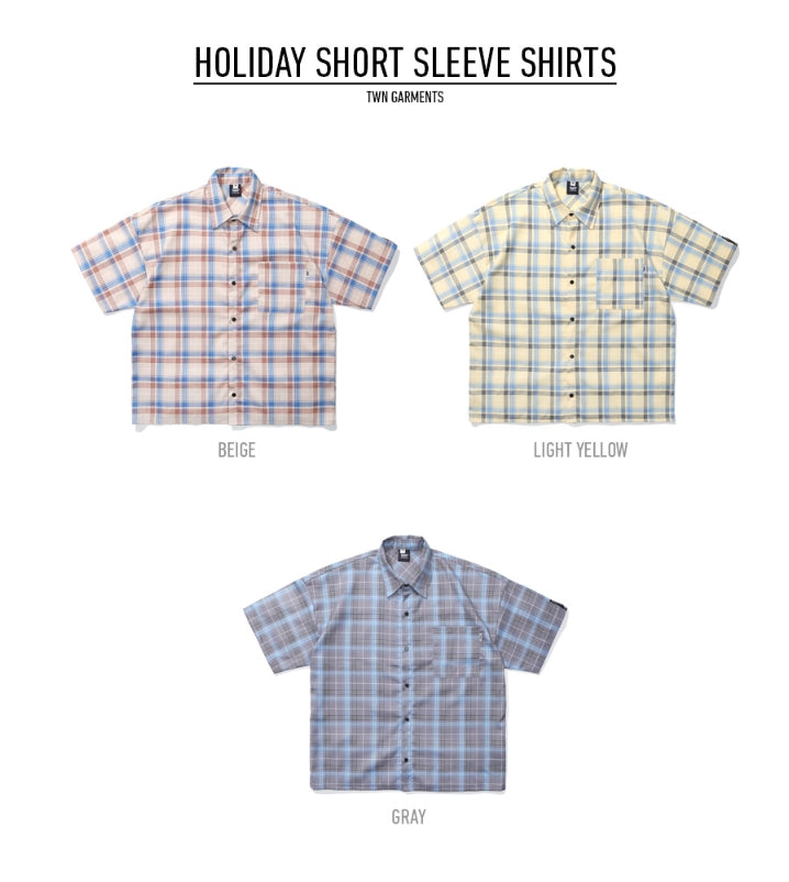 ティーダブリューエヌ(TWN) HOLIDAY SHORT SLEEVE SHIRTS (3color) JESS3198