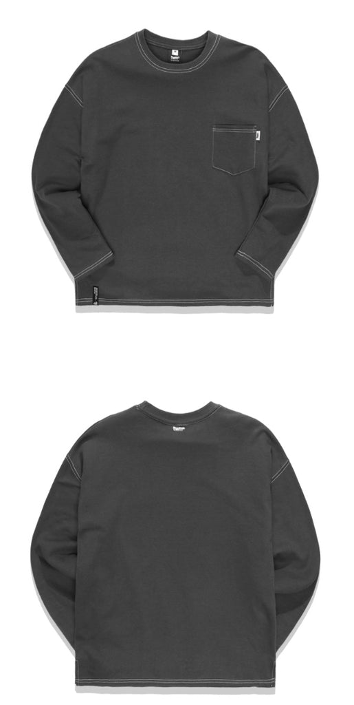 ティーダブリューエヌ(TWN) POCKET LINE LONG SLEEVE (7color) STLT3211