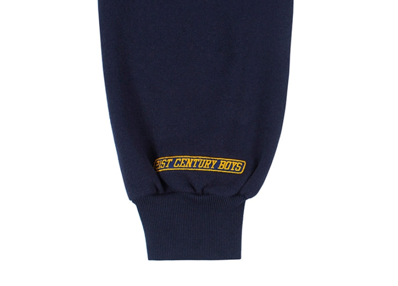 ロマンティッククラウン(ROMANTIC CROWN) COLOR BLOCK LOGO SWEAT PANTS_YELLOW