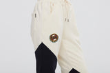 ロマンティッククラウン(ROMANTIC CROWN) COLOR BLOCK LOGO SWEAT PANTS_OATMEAL