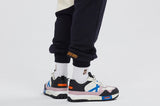 ロマンティッククラウン(ROMANTIC CROWN) COLOR BLOCK LOGO SWEAT PANTS_OATMEAL
