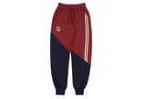 ロマンティッククラウン(ROMANTIC CROWN) COLOR BLOCK LOGO SWEAT PANTS_BURGUNDY