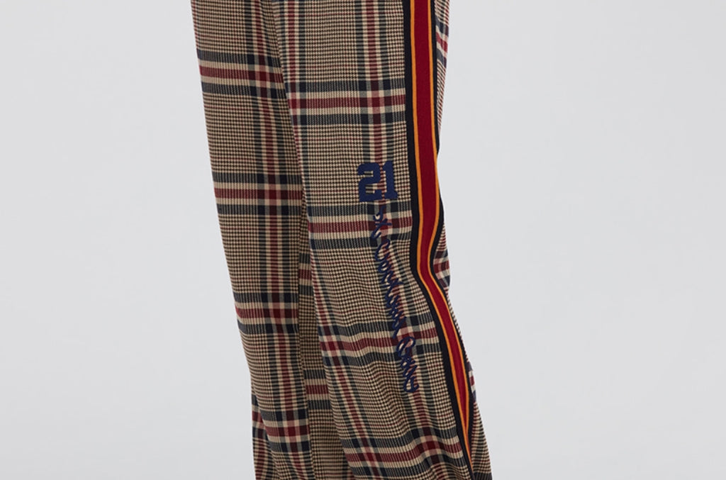 ロマンティッククラウン(ROMANTIC CROWN) OLD CHECK SLACKS_BEIGE