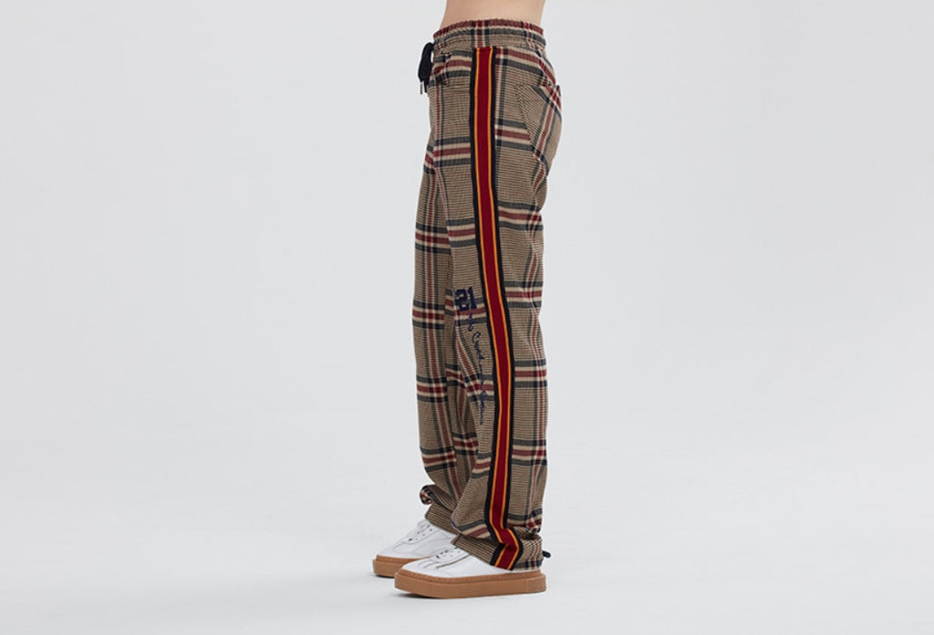 ロマンティッククラウン(ROMANTIC CROWN) OLD CHECK SLACKS_BEIGE