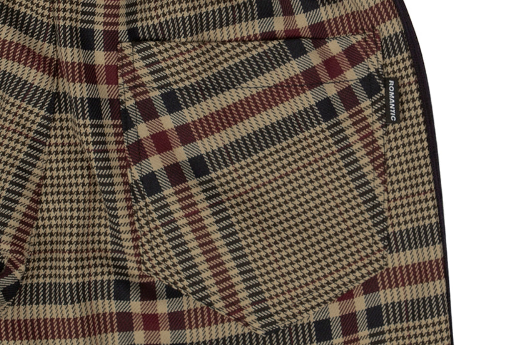 ロマンティッククラウン(ROMANTIC CROWN) OLD CHECK SLACKS_BEIGE