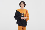 ロマンティッククラウン(ROMANTIC CROWN) COLOR BLOCK LOGO SWEATSHIRT_YELLOW