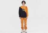 ロマンティッククラウン(ROMANTIC CROWN) COLOR BLOCK LOGO SWEATSHIRT_YELLOW