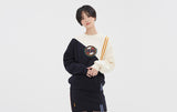 ロマンティッククラウン(ROMANTIC CROWN) COLOR BLOCK LOGO SWEATSHIRT_OATMEAL