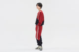 ロマンティッククラウン(ROMANTIC CROWN) COLOR BLOCK LOGO SWEATSHIRT_BURGUNDY