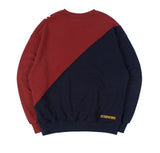 ロマンティッククラウン(ROMANTIC CROWN) COLOR BLOCK LOGO SWEATSHIRT_BURGUNDY