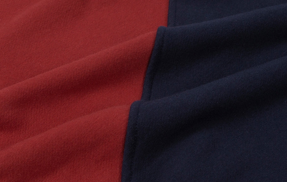 ロマンティッククラウン(ROMANTIC CROWN) COLOR BLOCK LOGO SWEATSHIRT_BURGUNDY