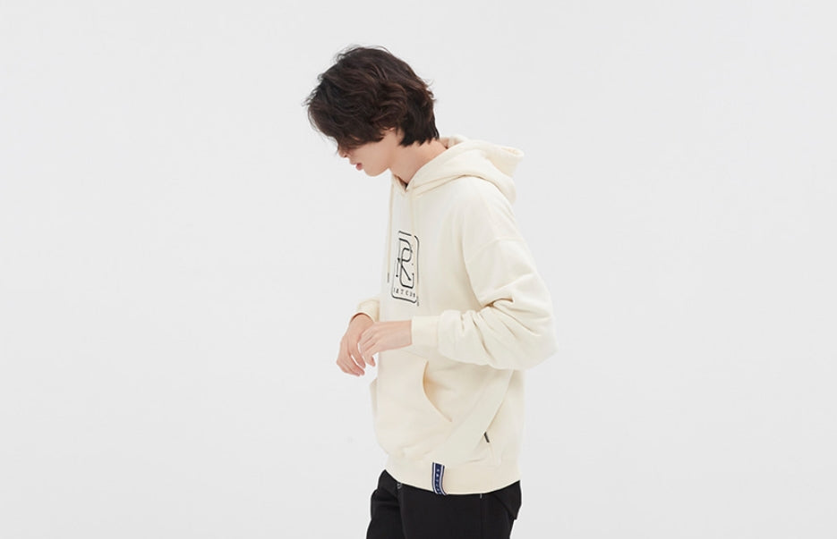 ロマンティッククラウン(ROMANTIC CROWN)RC BIG LOGO HOOD_OATMEAL