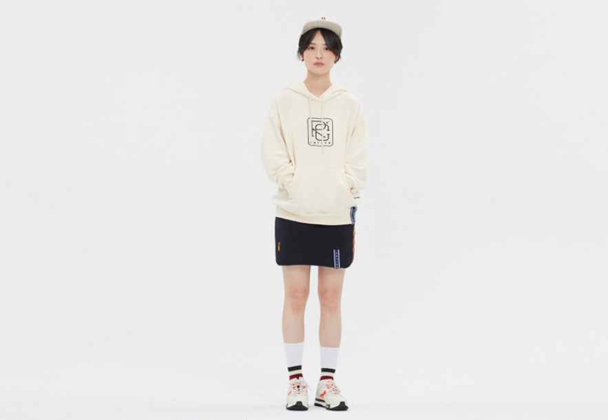 ロマンティッククラウン(ROMANTIC CROWN)RC BIG LOGO HOOD_OATMEAL