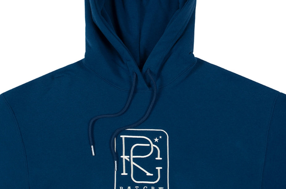 ロマンティッククラウン(ROMANTIC CROWN)RC BIG LOGO HOOD_BLUE