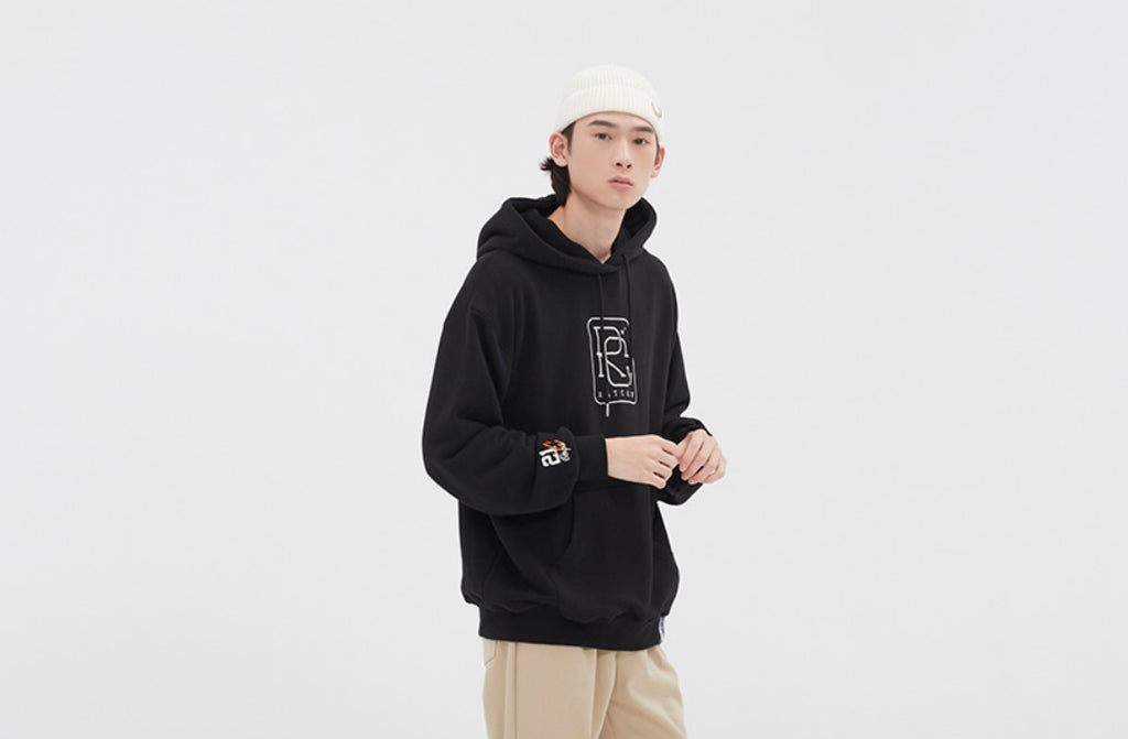 ロマンティッククラウン(ROMANTIC CROWN)RC BIG LOGO HOOD_BLACK