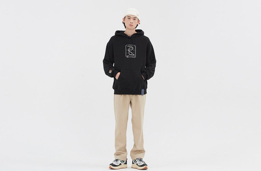 ロマンティッククラウン(ROMANTIC CROWN)RC BIG LOGO HOOD_BLACK