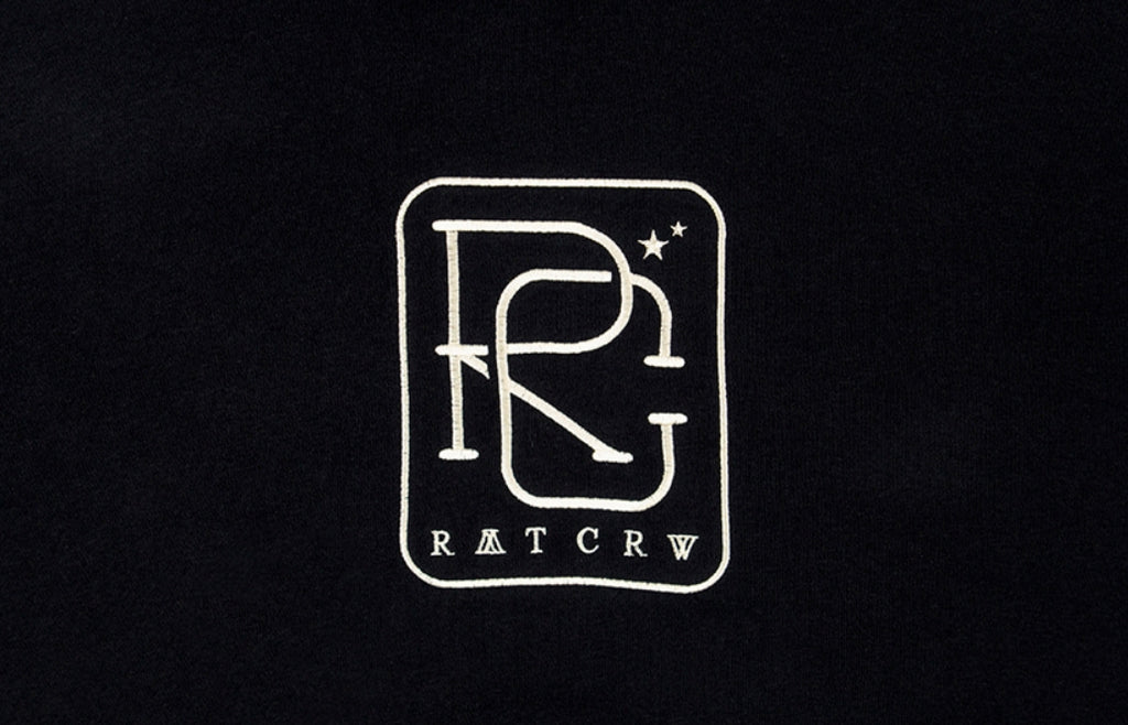 ロマンティッククラウン(ROMANTIC CROWN)RC BIG LOGO HOOD_BLACK