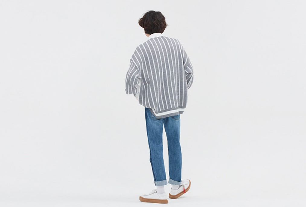 ロマンティッククラウン(ROMANTIC CROWN) FABRIC REVERSE KNIT SHIRT_WHITE