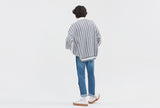 ロマンティッククラウン(ROMANTIC CROWN) FABRIC REVERSE KNIT SHIRT_WHITE