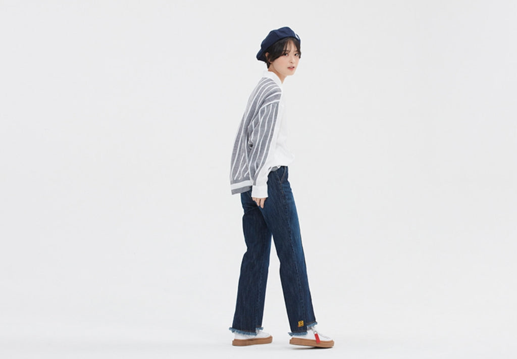 ロマンティッククラウン(ROMANTIC CROWN) FABRIC REVERSE KNIT SHIRT_WHITE