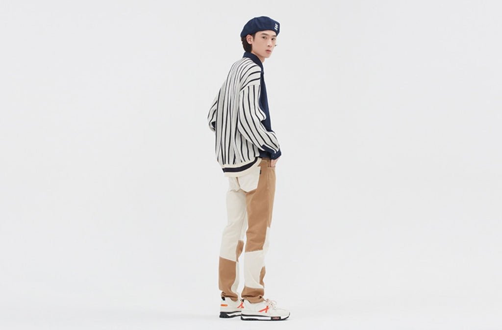 ロマンティッククラウン(ROMANTIC CROWN) FABRIC REVERSE KNIT SHIRT_NAVY