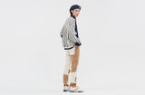 ロマンティッククラウン(ROMANTIC CROWN) FABRIC REVERSE KNIT SHIRT_NAVY