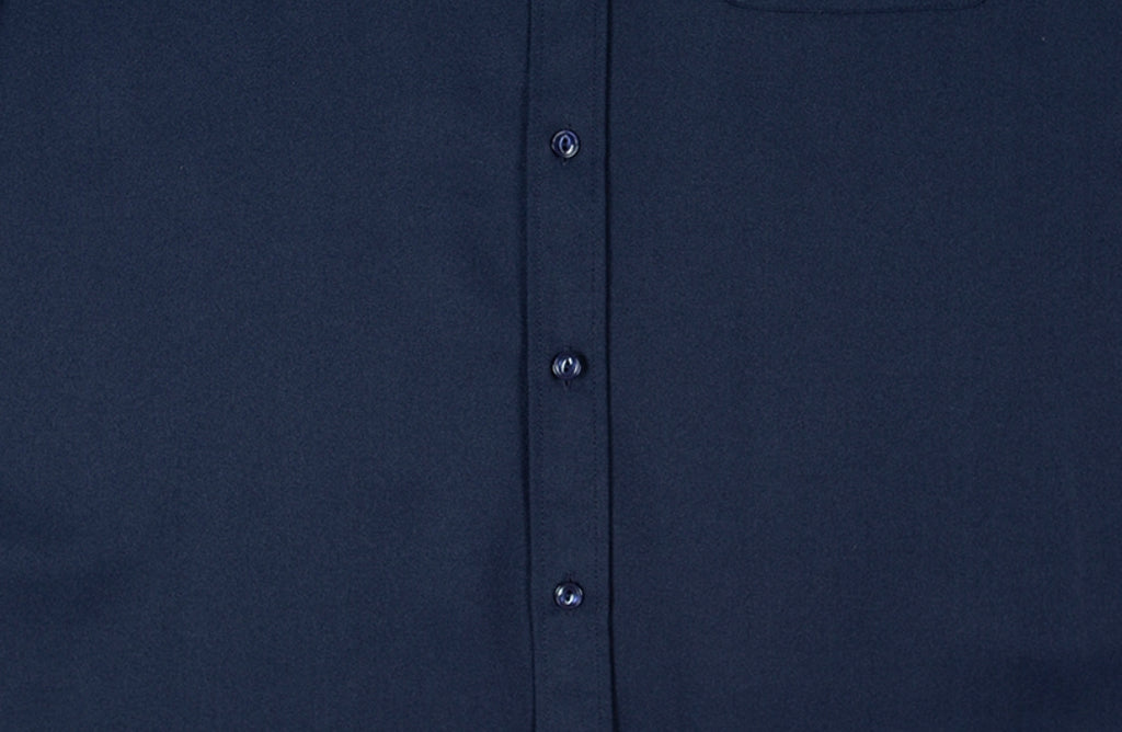ロマンティッククラウン(ROMANTIC CROWN) FABRIC REVERSE KNIT SHIRT_NAVY