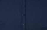 ロマンティッククラウン(ROMANTIC CROWN) FABRIC REVERSE KNIT SHIRT_NAVY