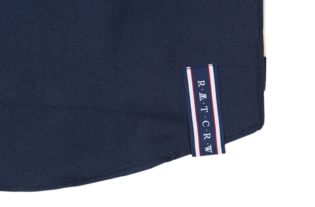ロマンティッククラウン(ROMANTIC CROWN) FABRIC REVERSE KNIT SHIRT_NAVY
