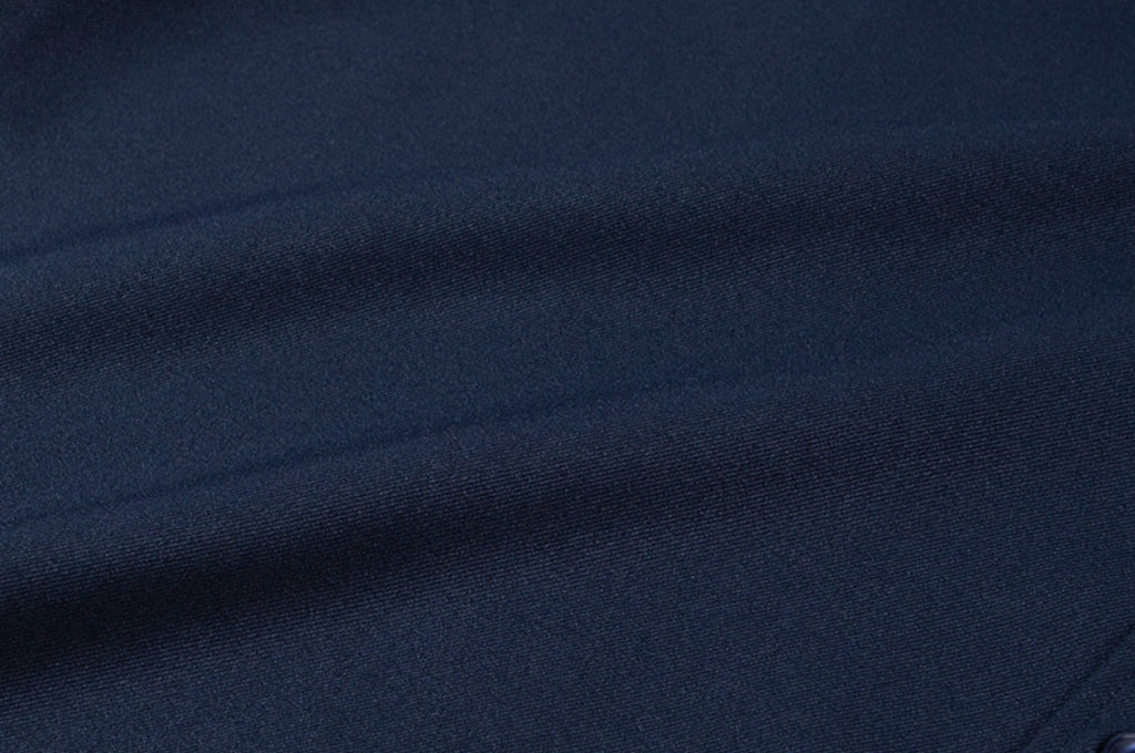 ロマンティッククラウン(ROMANTIC CROWN) FABRIC REVERSE KNIT SHIRT_NAVY