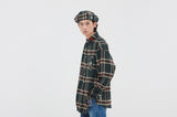 ロマンティッククラウン(ROMANTIC CROWN) OLD CHECK WIDE SHIRT_GREEN