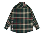 ロマンティッククラウン(ROMANTIC CROWN) OLD CHECK WIDE SHIRT_GREEN