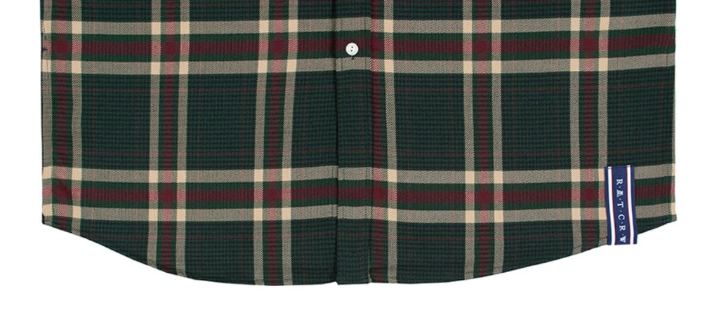ロマンティッククラウン(ROMANTIC CROWN) OLD CHECK WIDE SHIRT_GREEN