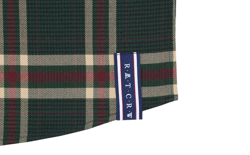 ロマンティッククラウン(ROMANTIC CROWN) OLD CHECK WIDE SHIRT_GREEN