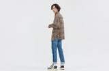 ロマンティッククラウン(ROMANTIC CROWN)OLD CHECK WIDE SHIRT_BEIGE