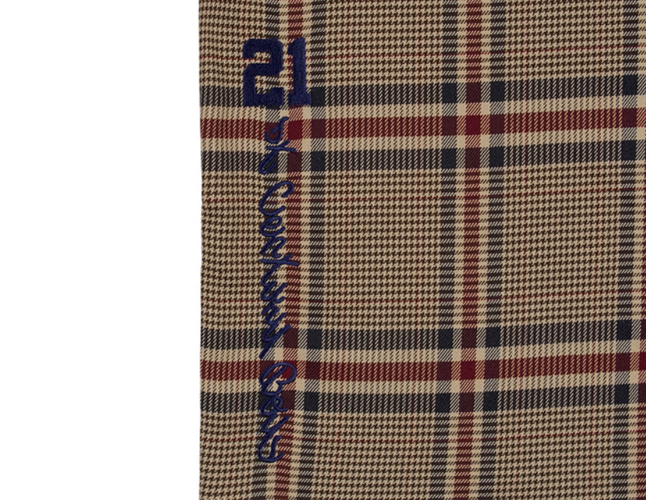 ロマンティッククラウン(ROMANTIC CROWN)OLD CHECK WIDE SHIRT_BEIGE