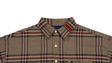 ロマンティッククラウン(ROMANTIC CROWN)OLD CHECK WIDE SHIRT_BEIGE