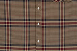 ロマンティッククラウン(ROMANTIC CROWN)OLD CHECK WIDE SHIRT_BEIGE