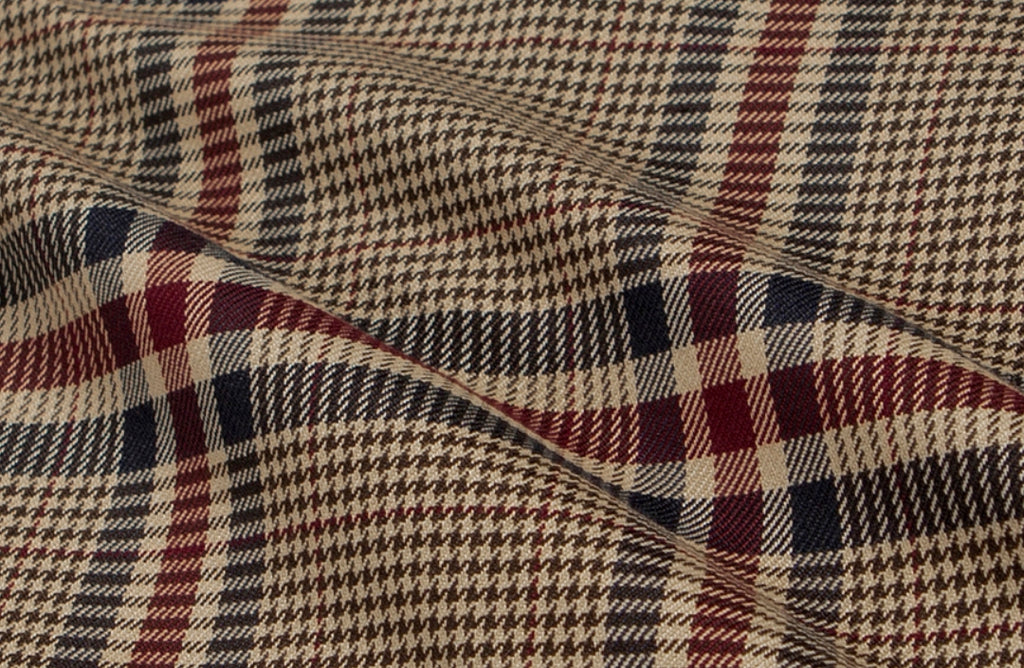 ロマンティッククラウン(ROMANTIC CROWN)OLD CHECK WIDE SHIRT_BEIGE