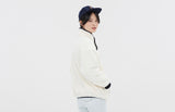 ロマンティッククラウン(ROMANTIC CROWN) BUTTON FLEECE JUMPER_OATMEAL
