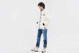 ロマンティッククラウン(ROMANTIC CROWN) BUTTON FLEECE JUMPER_OATMEAL