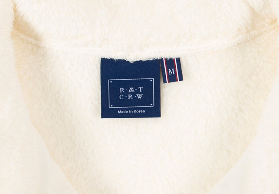 ロマンティッククラウン(ROMANTIC CROWN) BUTTON FLEECE JUMPER_OATMEAL
