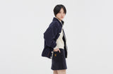 ロマンティッククラウン(ROMANTIC CROWN) BUTTON FLEECE JUMPER_NAVY