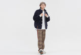 ロマンティッククラウン(ROMANTIC CROWN) BUTTON FLEECE JUMPER_NAVY