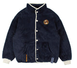 ロマンティッククラウン(ROMANTIC CROWN) BUTTON FLEECE JUMPER_NAVY