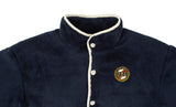 ロマンティッククラウン(ROMANTIC CROWN) BUTTON FLEECE JUMPER_NAVY