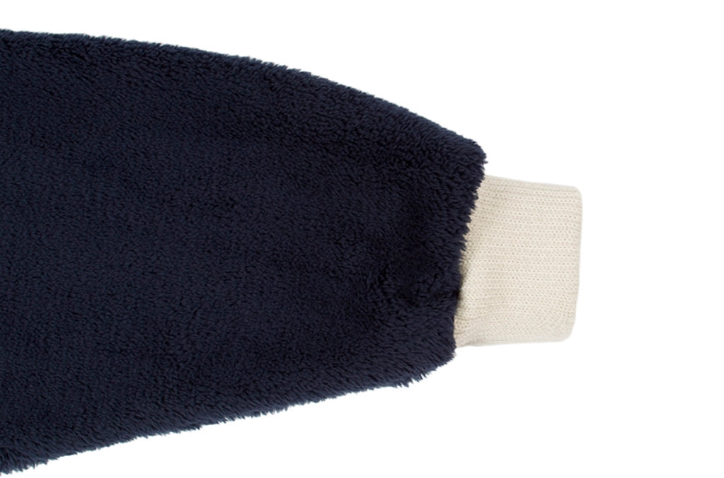 ロマンティッククラウン(ROMANTIC CROWN) BUTTON FLEECE JUMPER_NAVY