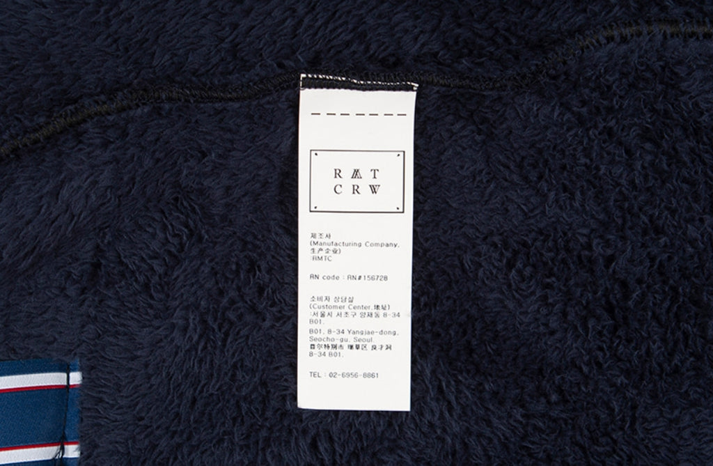 ロマンティッククラウン(ROMANTIC CROWN) BUTTON FLEECE JUMPER_NAVY
